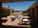 Courtyard and guest accommodation